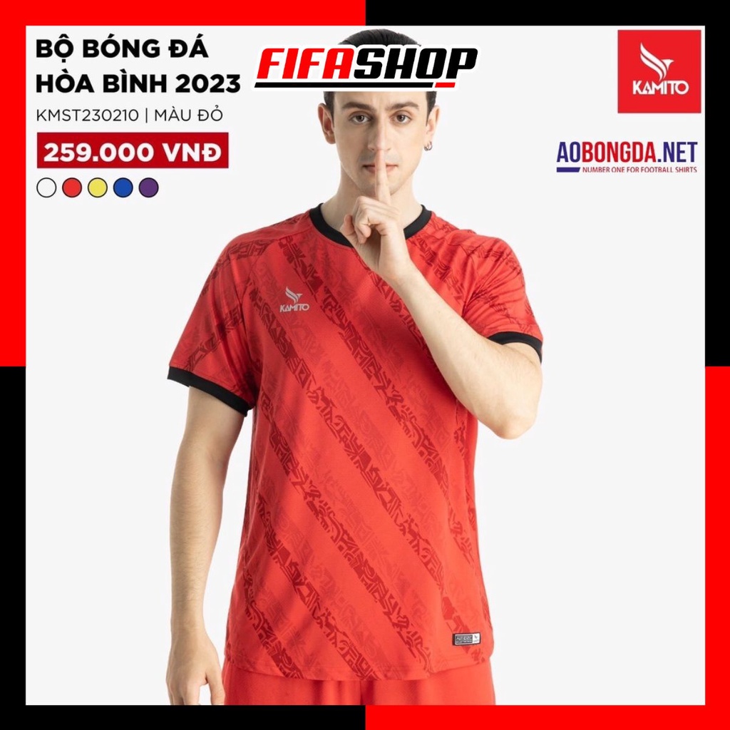 Bộ Quần Áo Đá Bóng Kamito Hòa Bình 2023, Bộ Đồ Thể Thao Chính Hãng thiết kế hiện đại