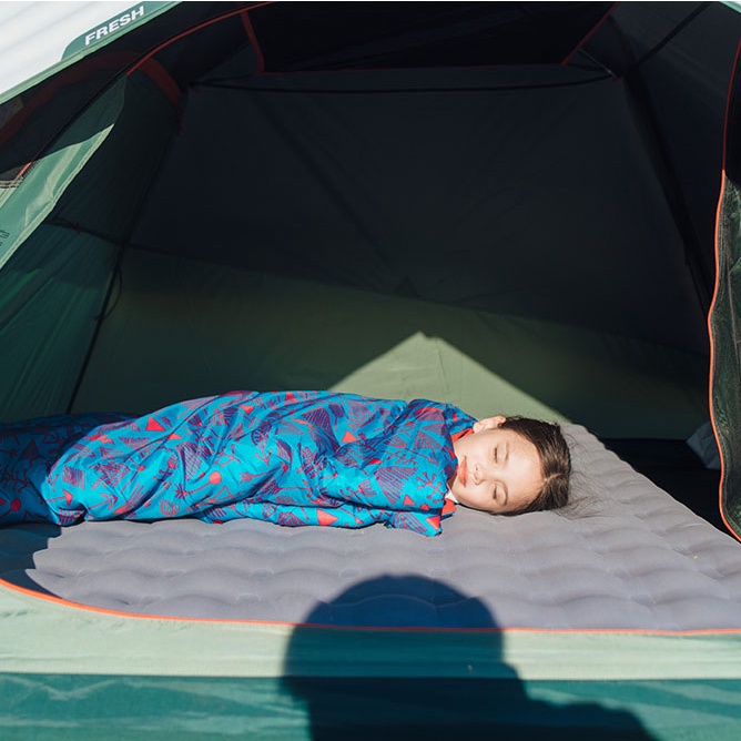 Lều cắm trại MH100 cho 3 người Trắng/Xanh DECATHLON QUECHUA mã 8641760