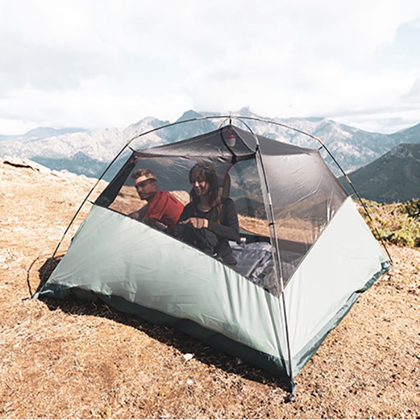 Lều cắm trại MH100 cho 3 người Trắng/Xanh DECATHLON QUECHUA mã 8641760