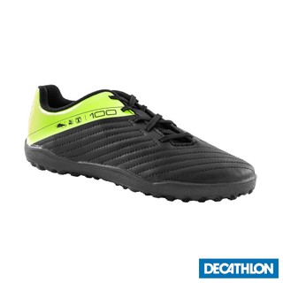 Giày đá bóng agility 100 cho trẻ em đen neon DECATHLON kipsta mã 8766041