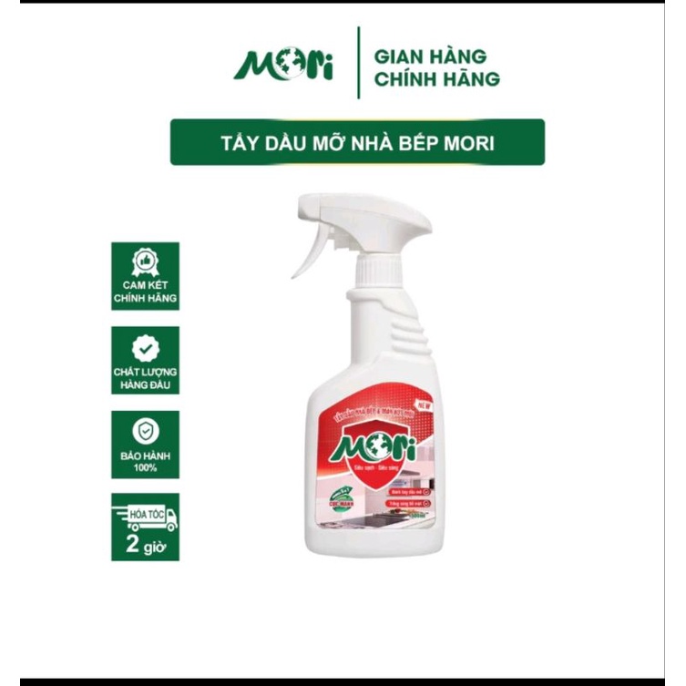 Tẩy dầu mỡ nhà bếp Mori