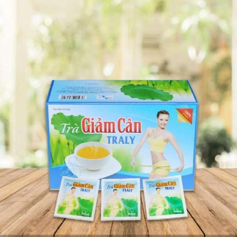 Trà thảo mộc TRALY SLIM TEA  Hỗ trợ giảm cân , cải thiện hệ tiêu hóa - hộp 20 gói XMARVEL