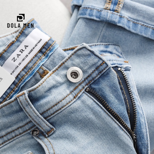 Quần Jean Nam ZARA XANH ZR009 Chất Mềm Mịn Co Giãn Hàng Xịn Chính Hãng CÓ BIG SIZE Cao Cấp Dolamen