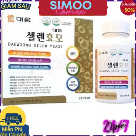 [CHUYÊN SỈ CHÍNH HÃNG] Viên Uống Vitamin Tổng Hợp Tăng Cân Selen Yeast Hàn Quốc (Hộp 2 Lọ * 240 Viên)