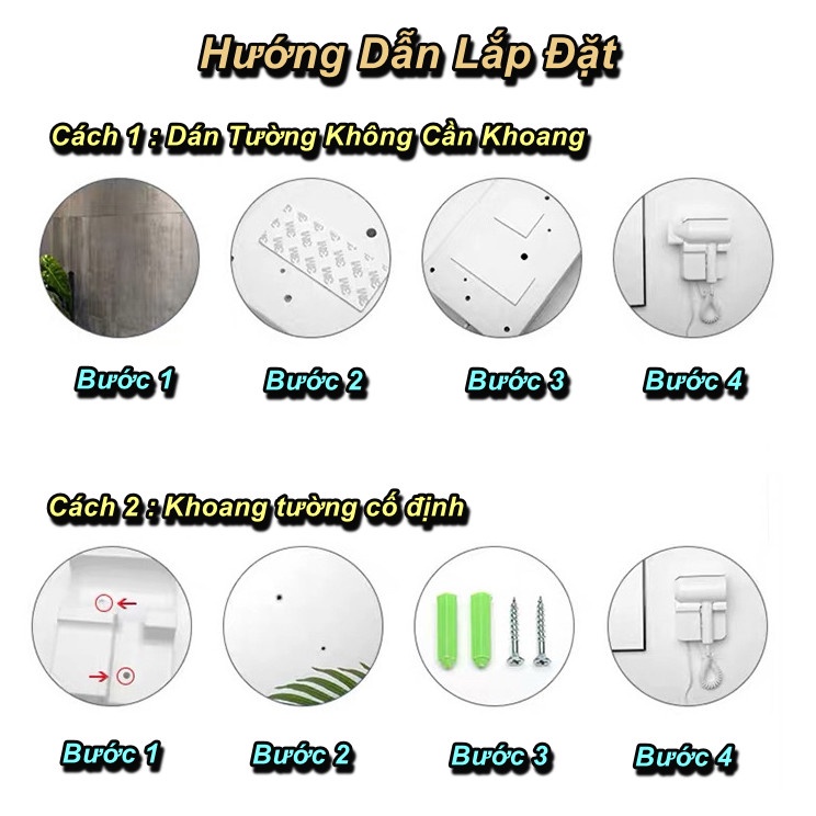 Máy Sấy Tóc Treo Tường GMDQ A-85 Chuyên Dụng Cho Khách Sạn Công Suất 1300W - Home and Garden