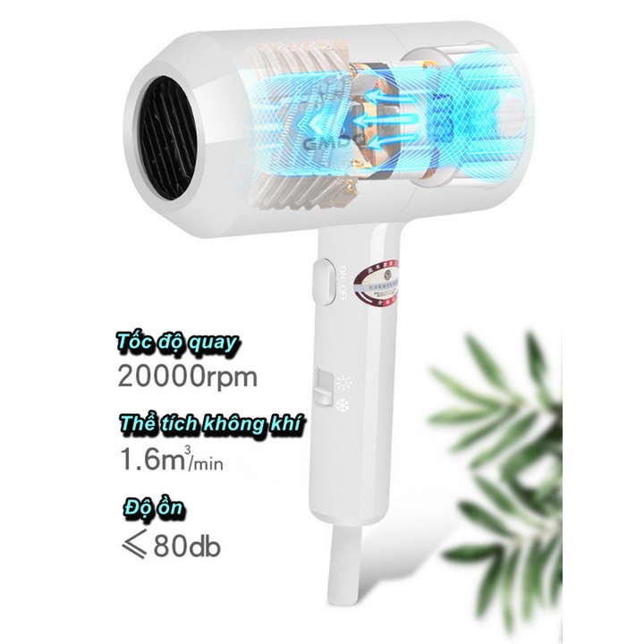 Máy Sấy Tóc Treo Tường GMDQ A-85 Chuyên Dụng Cho Khách Sạn Công Suất 1300W - Home and Garden
