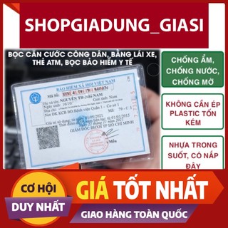 Bọc thẻ bảo hiểm y tế có nắp đậy, bọc căn cước công dân, túi đựng cccd, bao đựng thẻ căn cước, atm trong suốt, hộ chiếu