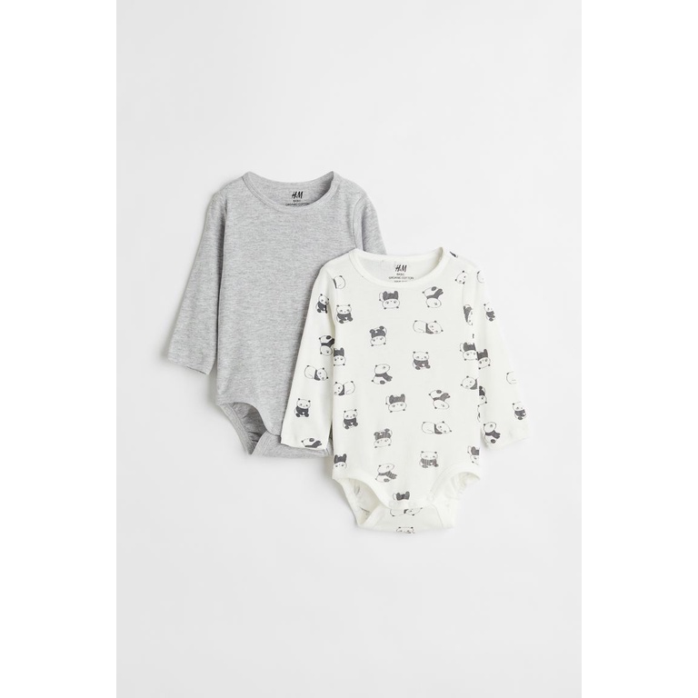 Set 2 bodysuit dài tay 1089539007 HM H&M_hàng chính hãng authentic