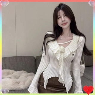 Áo len cổ chữ v tay dài