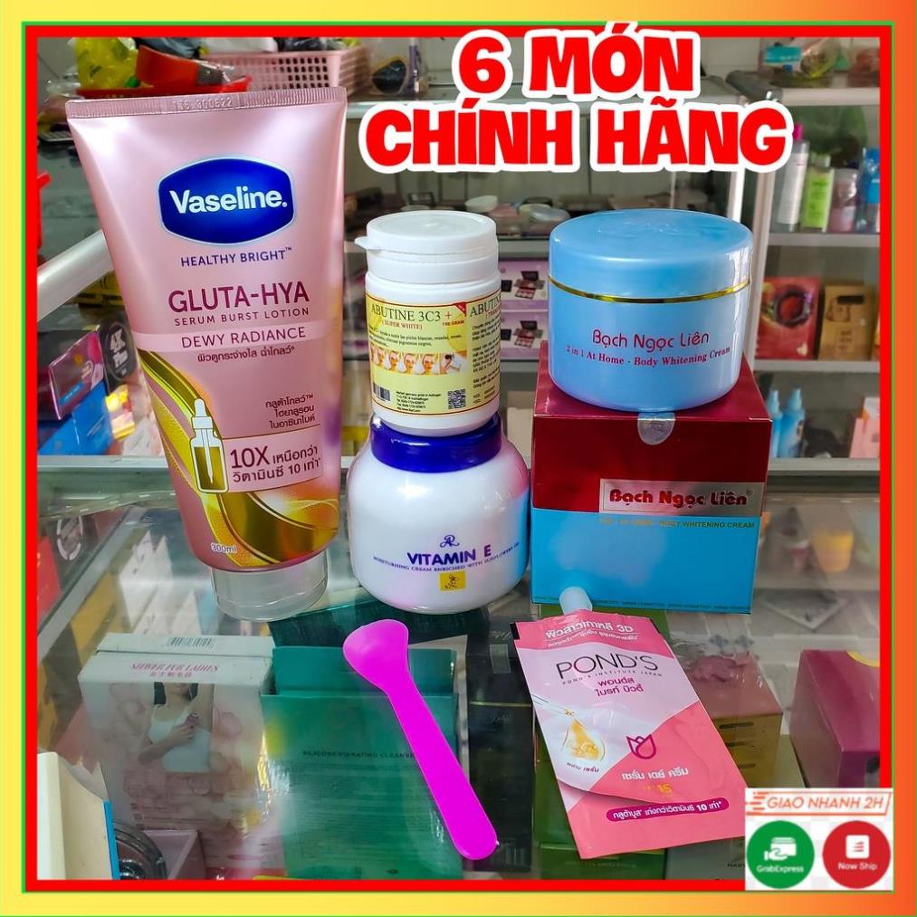 Combo Bạch Ngọc Liên + Vaseline 10x trắng da toàn thân hàng chính hãng trắng nhanh sau 7 ngày - DORIS