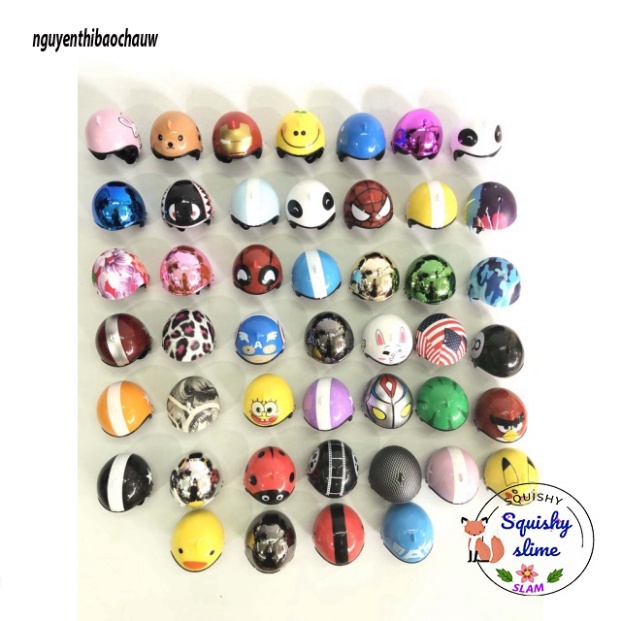 Bé ciu đội mũ bảo đảm nón bảo hiểm- Bé Ciu má phấn Đội Mũ siêu nhân vật móc khóa MSP55327