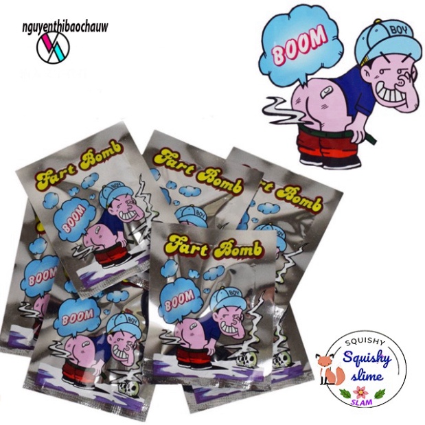 Bộ 10 Túi Bom Thối Chơi Khăm hài hước Bom đánh rắm thối um MSP13017