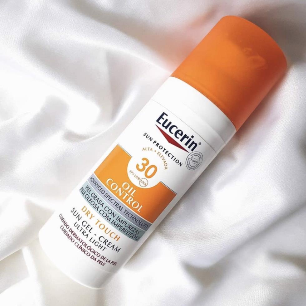 Kem Chống Nắng Eucerin Sun Gel-Cream Dry Touch Oil Control SPF50+ 50ml Cho Da Dầu Mụn Nhờn CHÍNH HÃNG