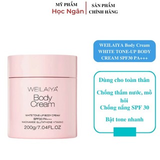 Kem body weilaiya dưỡng trắng da nâng tone, chống nắng spf30 pa +++