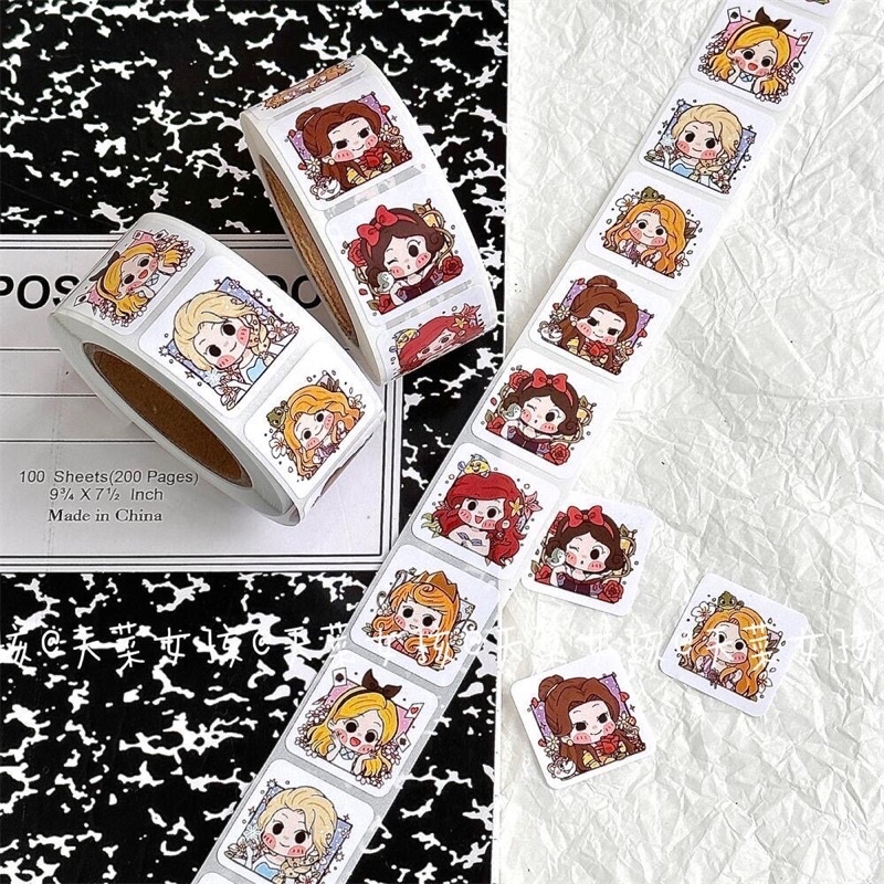 Sticker cuộn 500 hình dán One Piece /Naruto /Sanrio /Pokemon /Conan/Sakura card captor