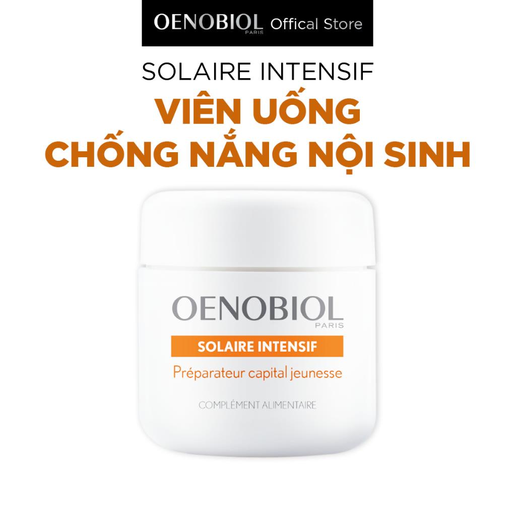 Viên uống chống nắng nội sinh Oenobiol Solaire Intensif sáng da chống lão