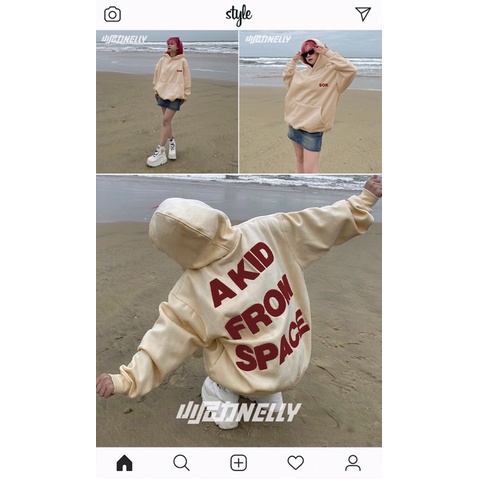 Áo hoodie nelly heybig sale  59 sok space