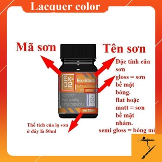Sơn mô hình thương hiệu Gaia EX 01 - EX08