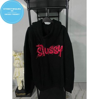 Áo hoodie Stussy logo hồng chéo in kỹ thuật số - Vải xịn - Streetwears SG