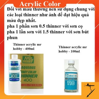 Sơn mr hobby Acrylic (H301~H405) Acrylic H MBA03