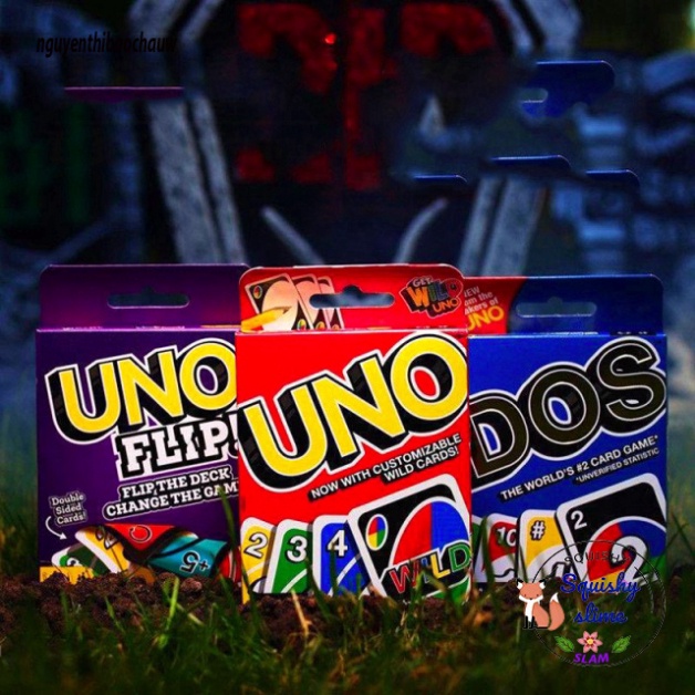 Bộ thẻ bài UNO WILD Flip Dos Naruto Mario Minicraft Harry potter Skipbo MSP99535
