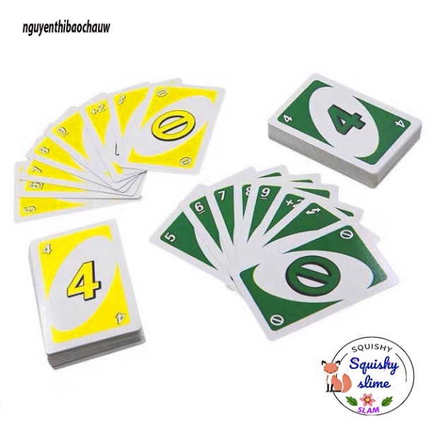 Bộ thẻ bài UNO WILD Flip Dos Naruto Mario Minicraft Harry potter Skipbo MSP99535