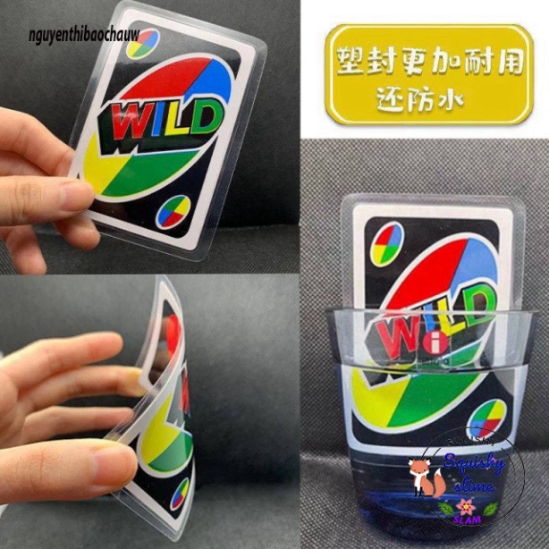 Bộ thẻ bài UNO WILD Flip Dos Naruto Mario Minicraft Harry potter Skipbo MSP99535