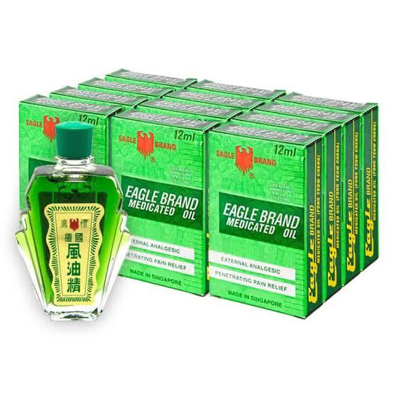 Dầu Gió Xanh Con Ó Eagle Brand Medicated Oil - Giảm Chóng Mặt, Nhức Đầu