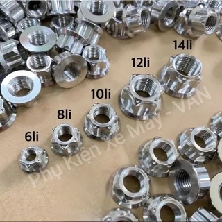 Tán Xe Máy Inox Salaya Hở Đầu 6li 8li 10li 12li Nhiều Kích Cỡ
