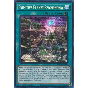 Thẻ Bài Yugioh Primitive Planet Reichphobia - MP23-EN096 - Prismatic Secret Rare 1st Edition