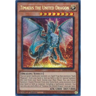 Thẻ Bài Yugioh Timaeus the United Dragon - MP23-EN003 - Prismatic Secret Rare 1st Edition
