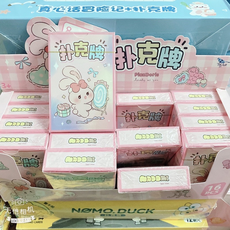 Bộ Bài Tây Hoạt Hình Dễ Thương Poker 52 Lá chất liệu giấy dày.