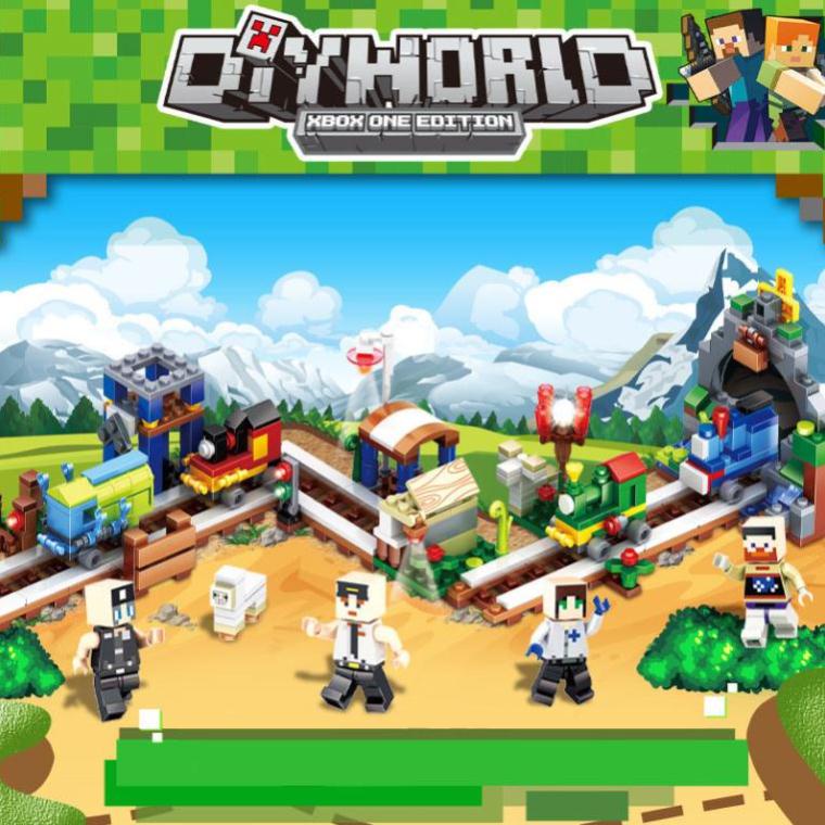 Bộ Đồ Chơi Lắp Ráp Minecraft Cho Bé Chơi Và Phát Triển Tư Duy