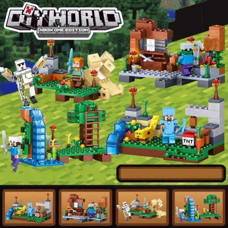 Bộ Đồ Chơi Lắp Ráp Minecraft Cho Bé Chơi Và Phát Triển Tư Duy