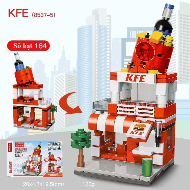 Bộ Đồ Chơi Lắp Ráp Lêgo Cửa Hàng Thương Mại Xe Bán Hàng Rong Đường Phố Mini Nhà Đẹp Mini - Đồ Chơi Lăp Ráp Thông Minh