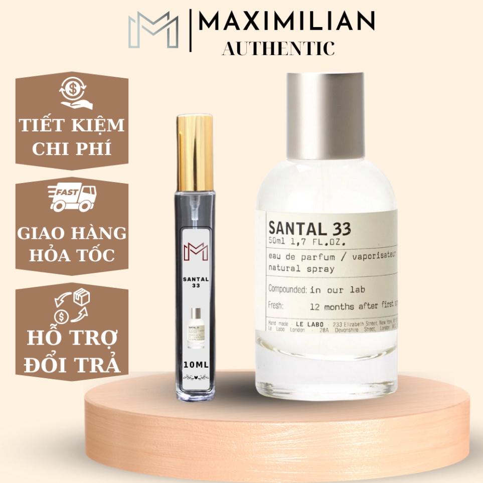 nước hoa nam nữ unisex Le labo 33 mẫu thử 10ml tinh dầu nước hoa sang trọng-gợi cảm-tinh tế
