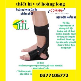 Nẹp đêm ngắn orbe h1 hỗ trợ cố định chân chấn thương