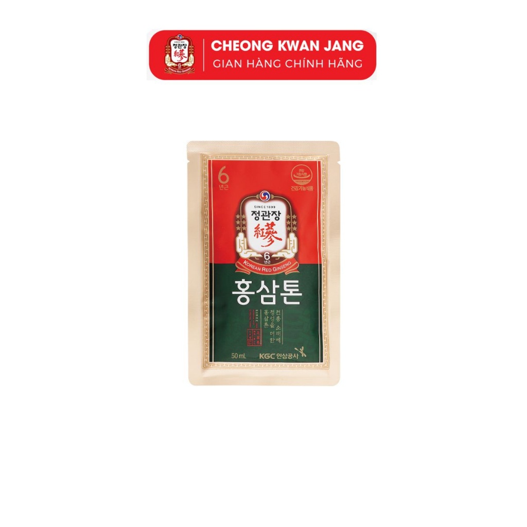 Nước Hồng Sâm Hàn Quốc Pha Sẵn KGC Cheong Kwan Jang Tonic (50ml x 10 gói)