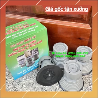 [NEW] Bộ 4 Chân máy giặt cao cấp tăng giảm độ cao với chỉ 1 thao tác, Nhựa không pha tạp, Chống rung, Chống di chuyển