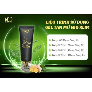 Kem tan mỡ bụng Nio Slim chiết xuất tràm trà, gừng, quế đánh tan mỡ hiệu quả