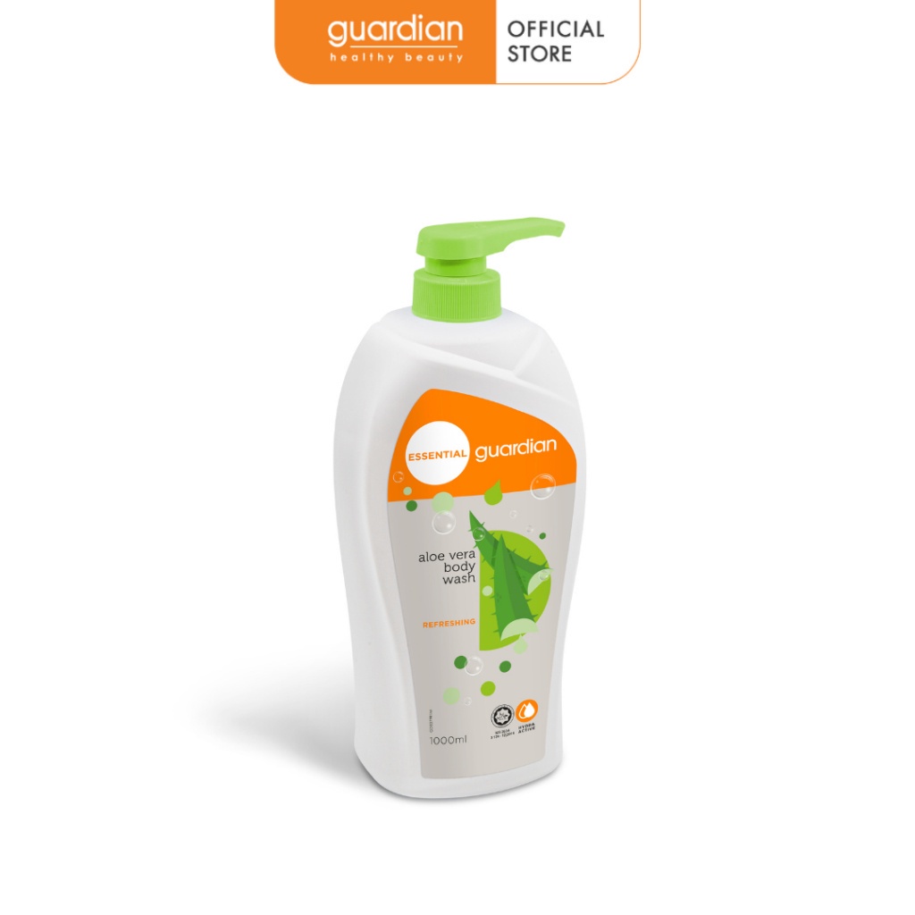 Sữa Tắm Tươi Mát Guardian Essential Aloe Vera Body Wash Chiết Xuất Lô Hội / Nha Đam 1000ml