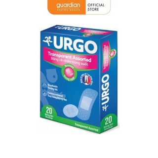 Băng Cá Nhân Trong Suốt Transparent 4 Kích Cỡ Urgo 20 Miếng