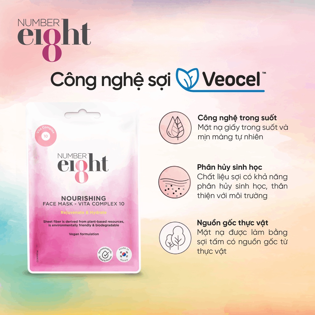 Mặt Nạ Nuôi Dưỡng Và Giúp Tái Tạo Da Làn Da Number Eight Nourishing Face Mask Vita Complex 10 Rejuvenate & Hydrate 23ml