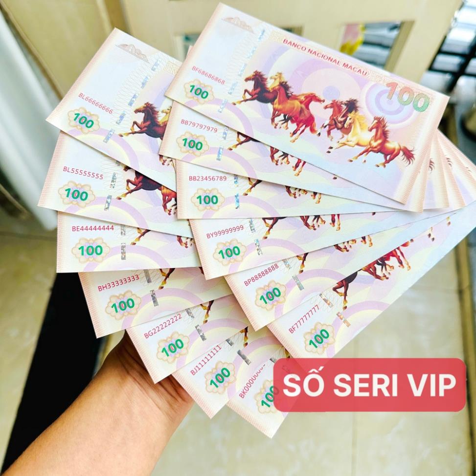 Tiền Mã Đáo Thành Công Macao Lưu Niệm Hình Con Ngựa và Cá Chép Hóa Rồng Lì Xì Tết Ý Nghĩa