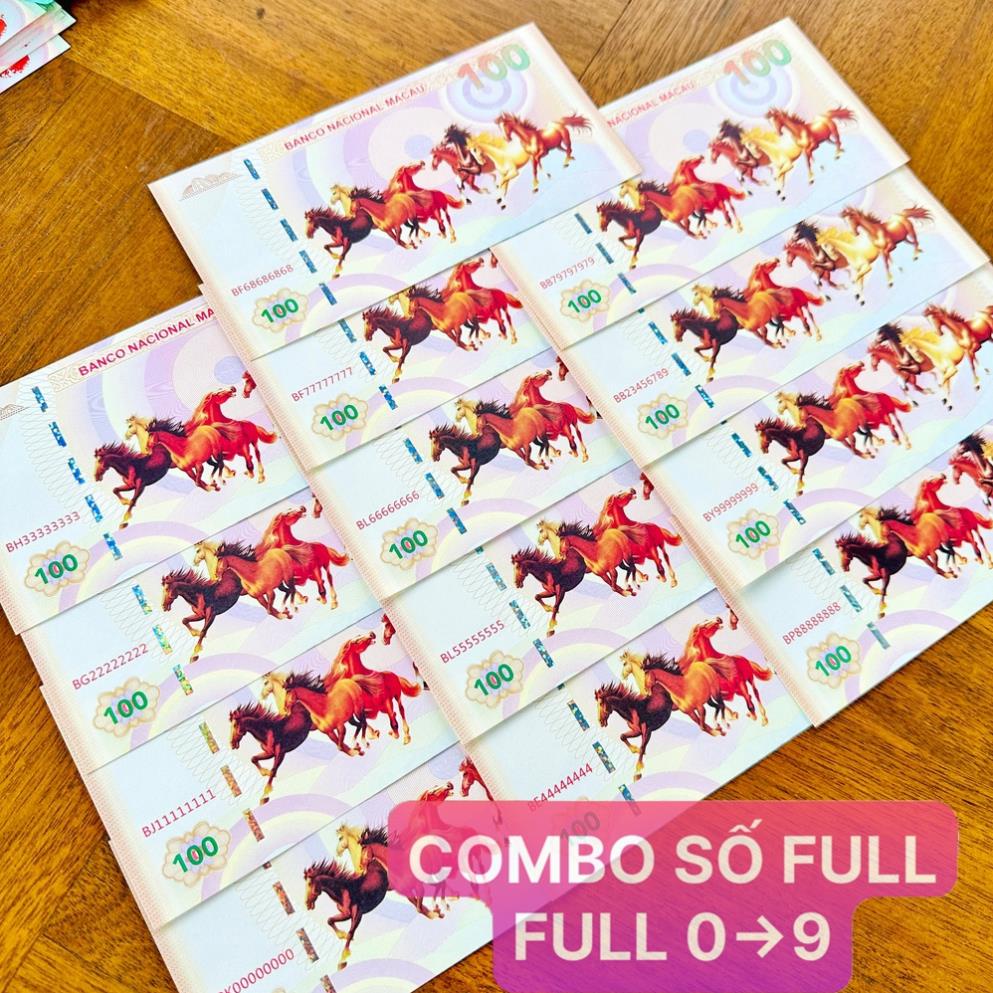 Tiền Mã Đáo Thành Công Macao Lưu Niệm Hình Con Ngựa và Cá Chép Hóa Rồng Lì Xì Tết Ý Nghĩa