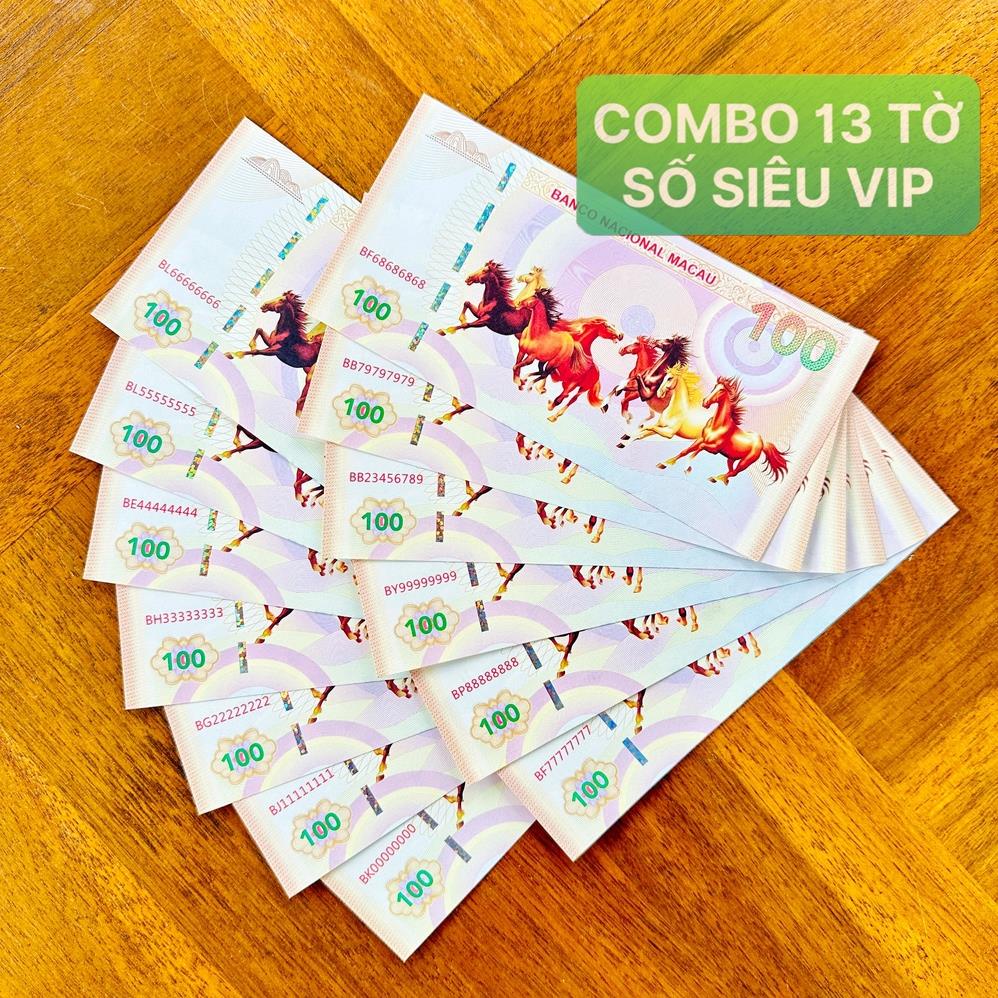 Tiền Mã Đáo Thành Công Macao Lưu Niệm Hình Con Ngựa và Cá Chép Hóa Rồng Lì Xì Tết Ý Nghĩa