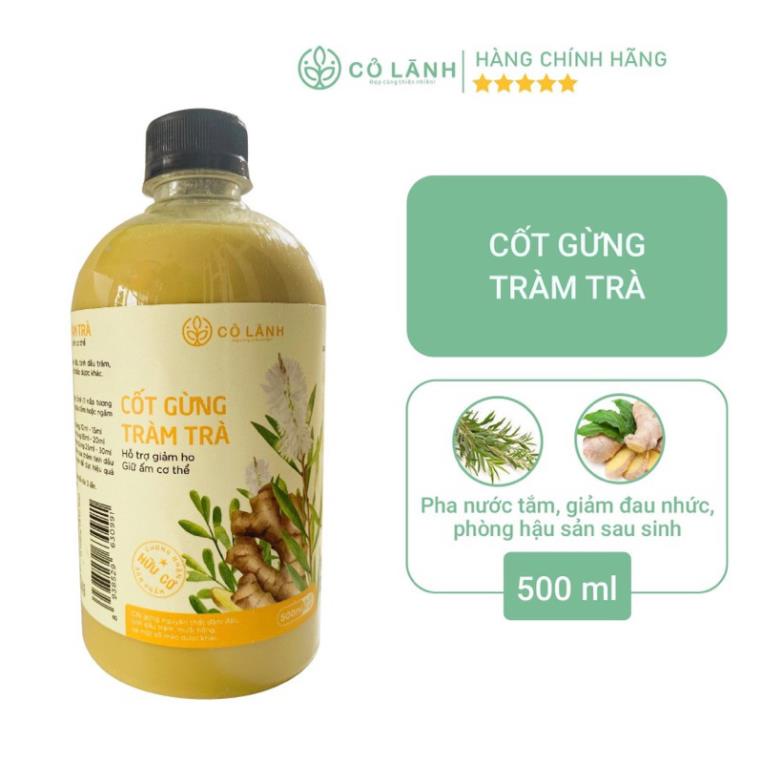 Cốt gừng tràm trà Cỏ Lành tắm bé, ngâm chân 500ml