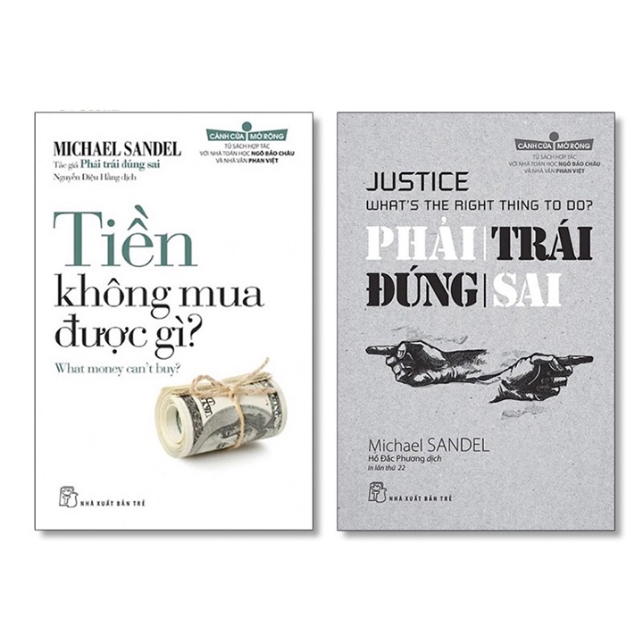 Sách Combo 2 cuốn: Phải Trái Đúng Sai + Tiền Không Mua Được Gì? - Freeship