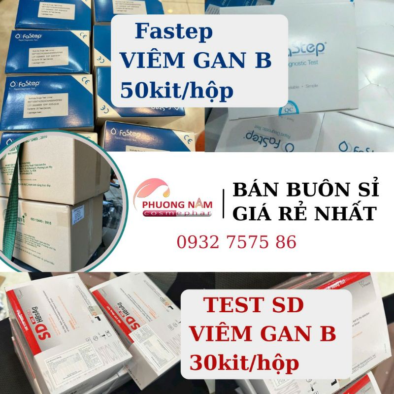 Bán Sỉ test viêm gan B hãng faStep - và hãng SD