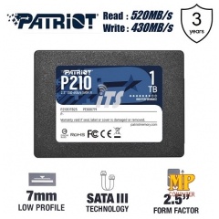 Ổ Cứng SSD SATA III 2.5" PATRIOT P210 Dung Lượng 128G 256G 512G 1TB 2TB Bảo hành 3 năm Hàng Chính Hãng